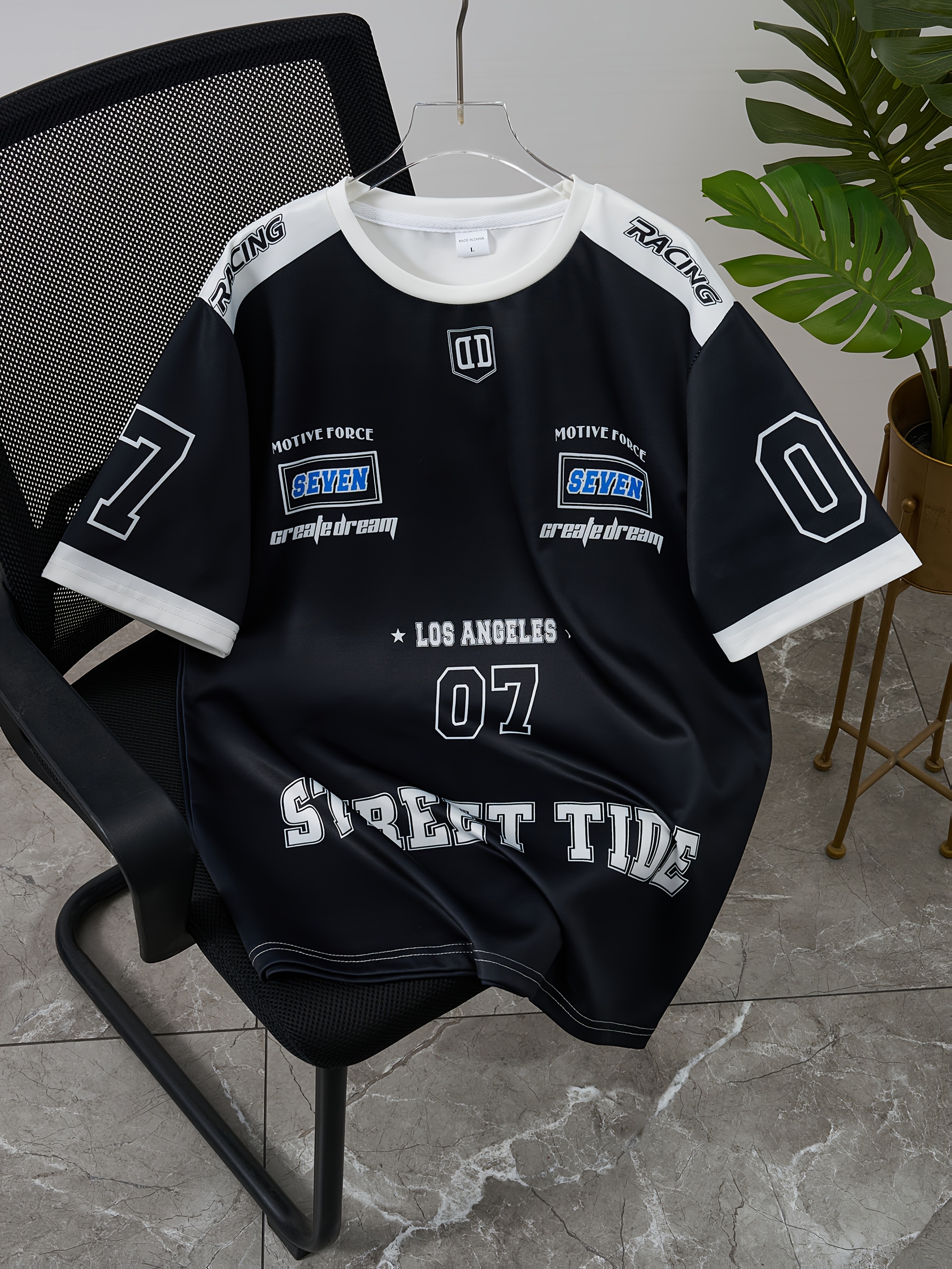 camiseta deportiva casual hombre manga corta negra estampado - Temu El  Salvador, image size:800x1066