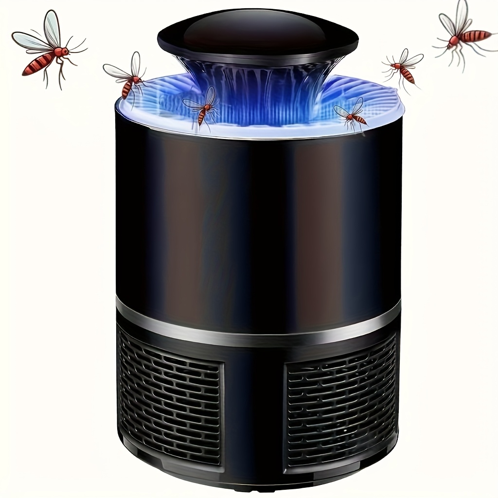 1pc USB-Powered Silent Mosquito Repellent Lamp ? Automatic Indoor/Outdoor Insect Zapper with Blue Flame Effect, Ideal for Bedrooms, Living Rooms & Gardens, Essential Summer Home Appliance, Mosquito Zapper, Sleek Device Design, USB Powered Device