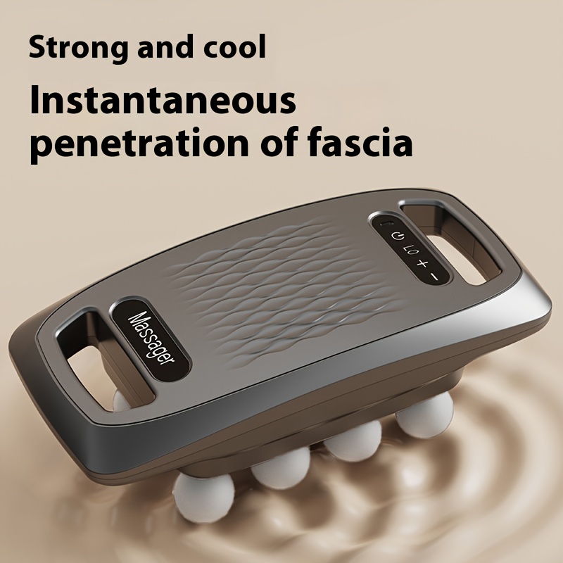 A Ten-Head Fascia Gun with 9   And 9   Levels, a Powerful Motor at 4900R/Min, an Ergonomic Grip,   Display, Multifunctional Use, Suitable for Full-Body Massage Including The Waist, Back, And Legs, a Powerful Muscle Massager.