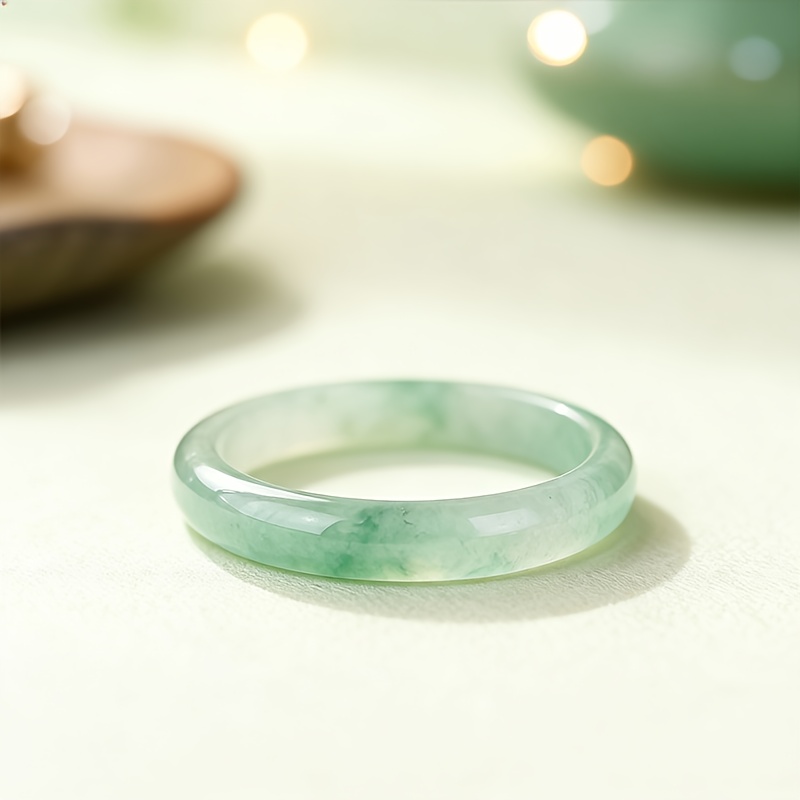 Women's Chinese-Style Imitation Jade Ring, Versatile Accessory