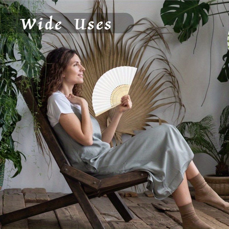 50 100pcs retro bamboo handheld folding fans 31 inch Temu