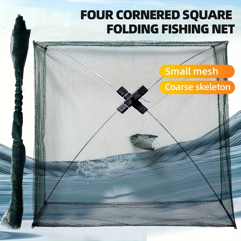 Portable Fishing Net Hand Casting Cage Mesh Trap Minnows - Temu United  Kingdom