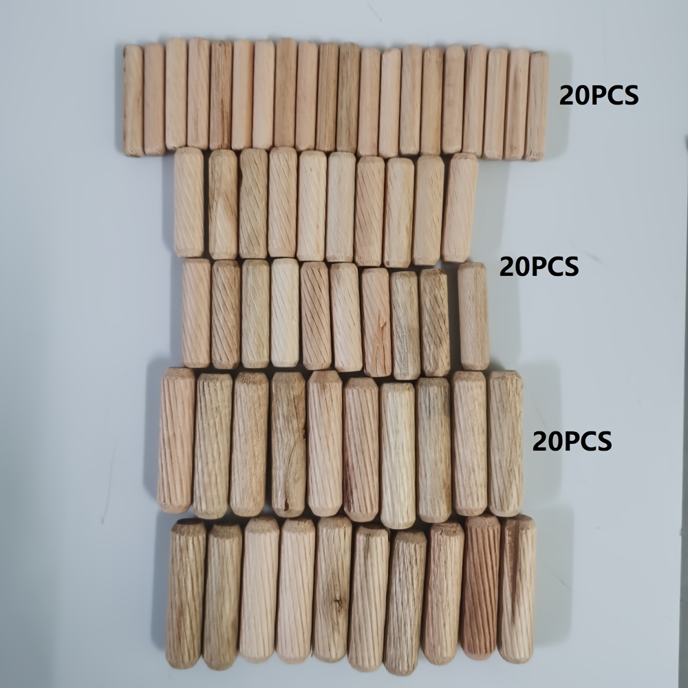 60 Wooden Dowels, Hardwood Plug Furniture Woodworking Plug Crafts, For , Diy, Woodworking 6mm 8mm 10mm