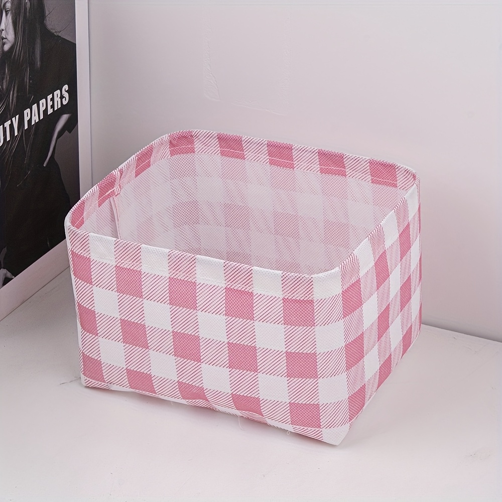 E-shop faltbarer Mini-Aufbewahrungskorb aus Vliesstoff – Kleiderschrank-Organizer, vielseitiger Aufbewahrungsbehälter für Kosmetik, Schreibwaren,
