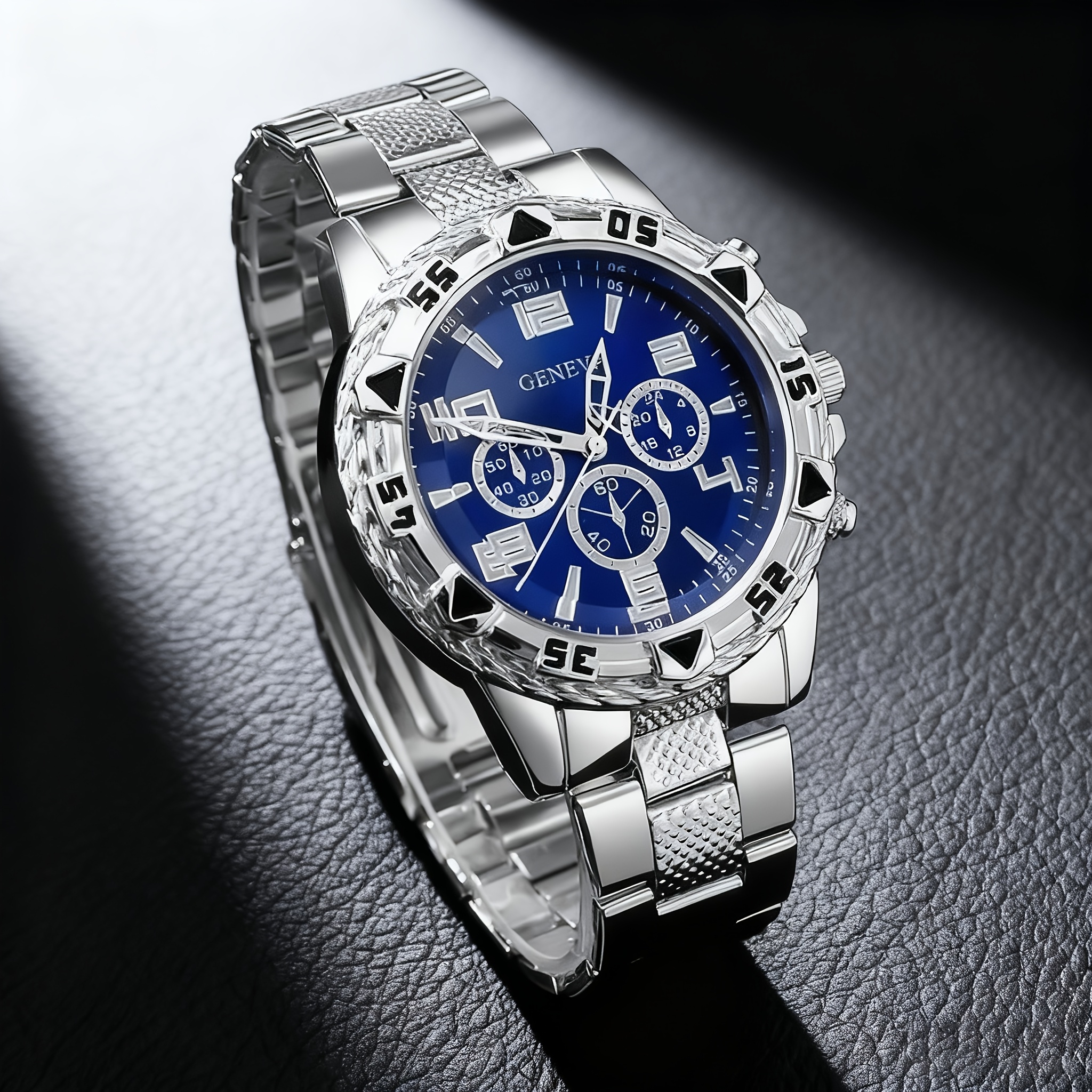 Silver/Blue