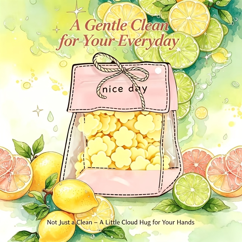 100pcs Random Portable Fruit Scented Floral Soap Sheets