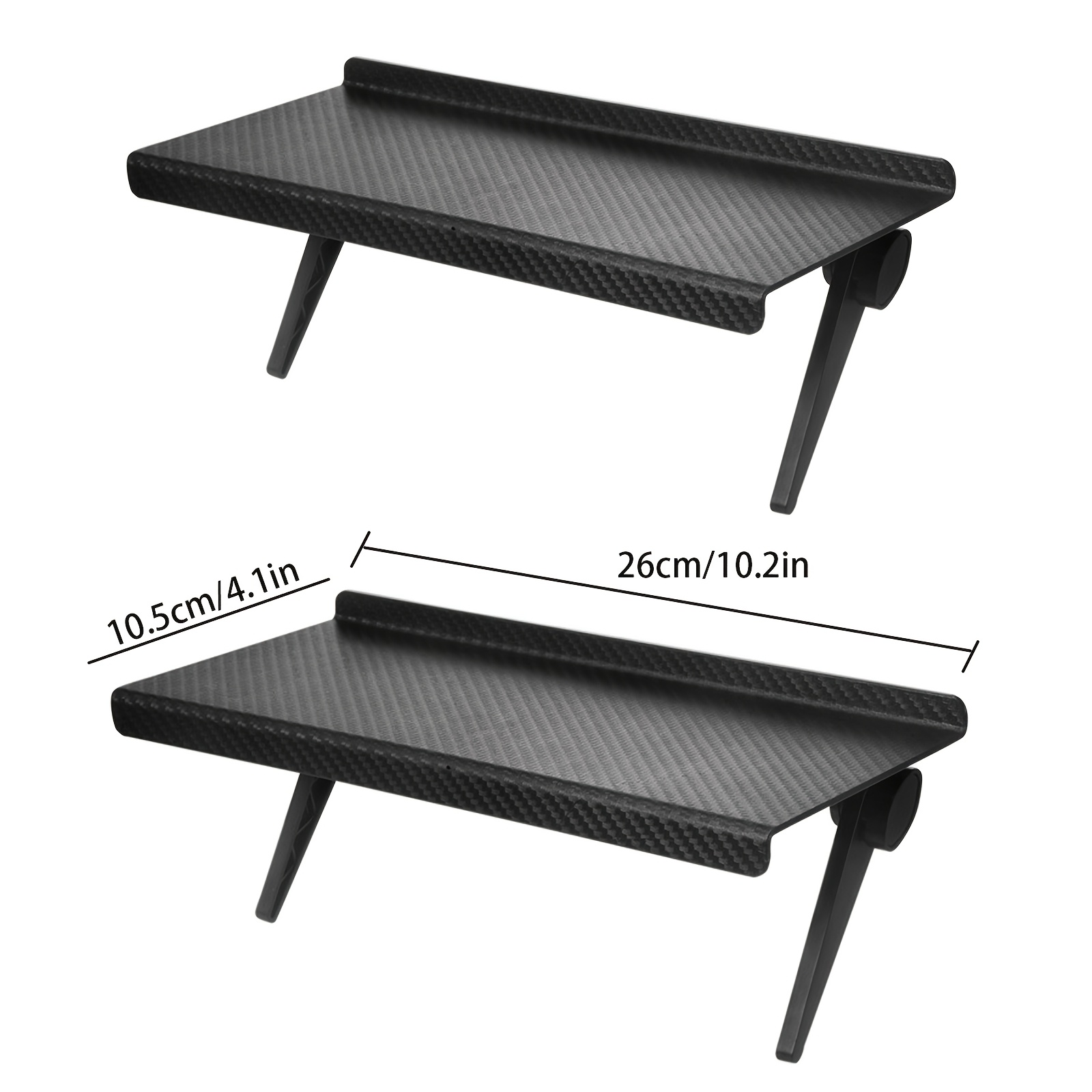 Temu – TEMU 2pcs 10.2-inch Tv Top Shelf, Adjustable Monitor Rack, Suitable For Remote Controls, Media Boxes, Game Consoles, Routers, And Other Household
