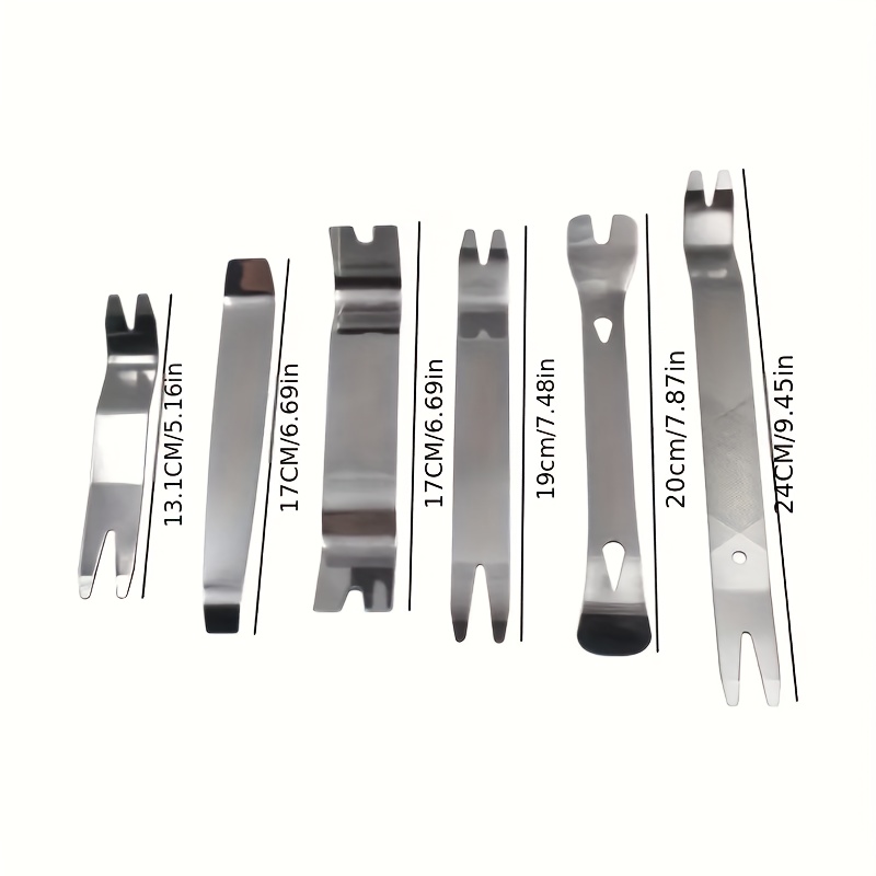 Set Of 6 Car Audio Disassembly And Assembly Tools, A Kit For Removing Auto Fasteners And Prying Vehicle Door Panels, Without Battery