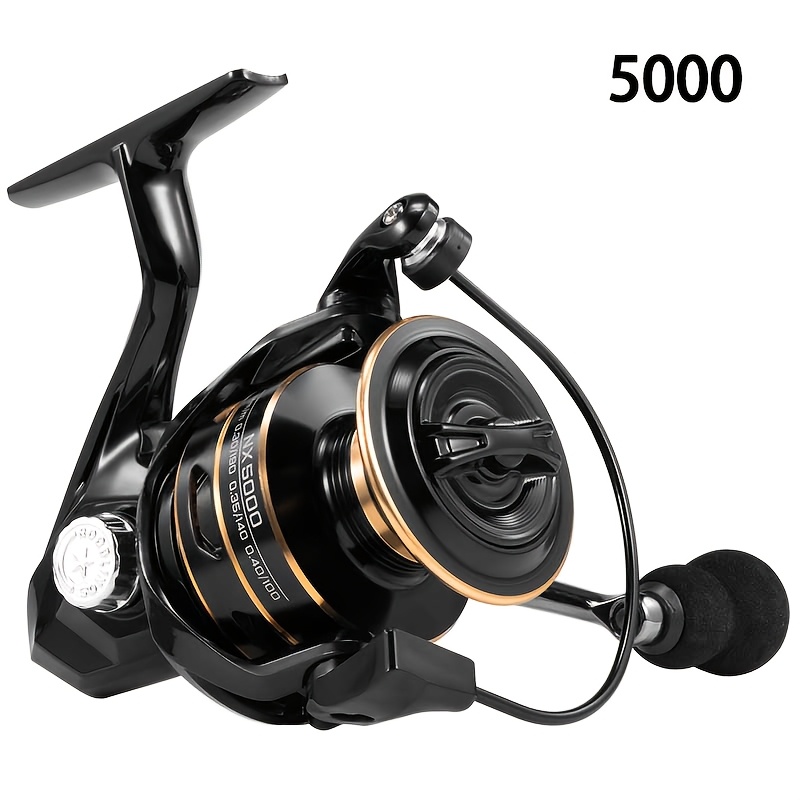 Image of 1pc Rooblinos Nx Spinning Reel, High-strength Main Body, Eva Handle, Ratio, Strong Braking Power, Suitable For Fresh And Saltwater