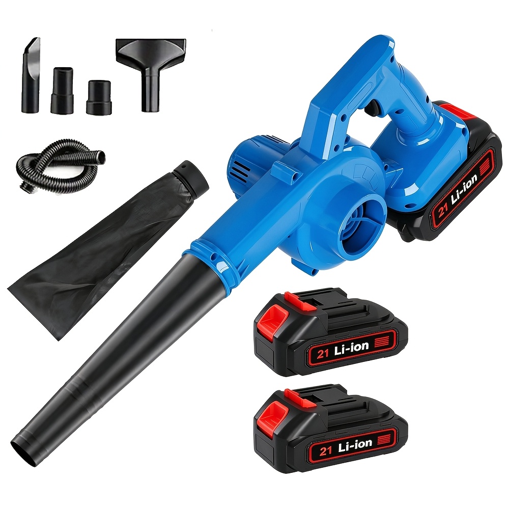 TEMU 2-in-1 Portable Leaf Blower And Vacuum, Lightweight Electric Blower, Compact Handheld Vacuum Cleaner With Extension Tube, Option With 1