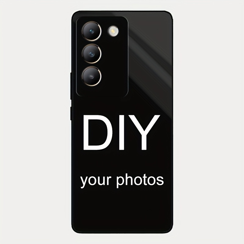 TEMU para teléfono: Carcasa con foto y personalizado para Vivo V50 Lite/V40 Pro/V40 Lite/SE/V30 E/Pro, con imagen de autodefinida, HD de cristal