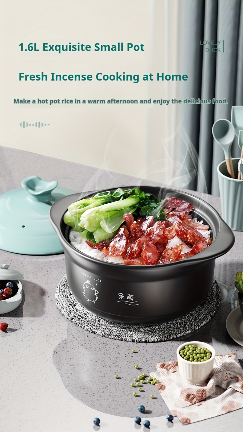 a ceramic stew pot with lid ceramic casserole high temperature and heat resistant specialised domestic gas heated cookware   kitchens parties and home use details 3