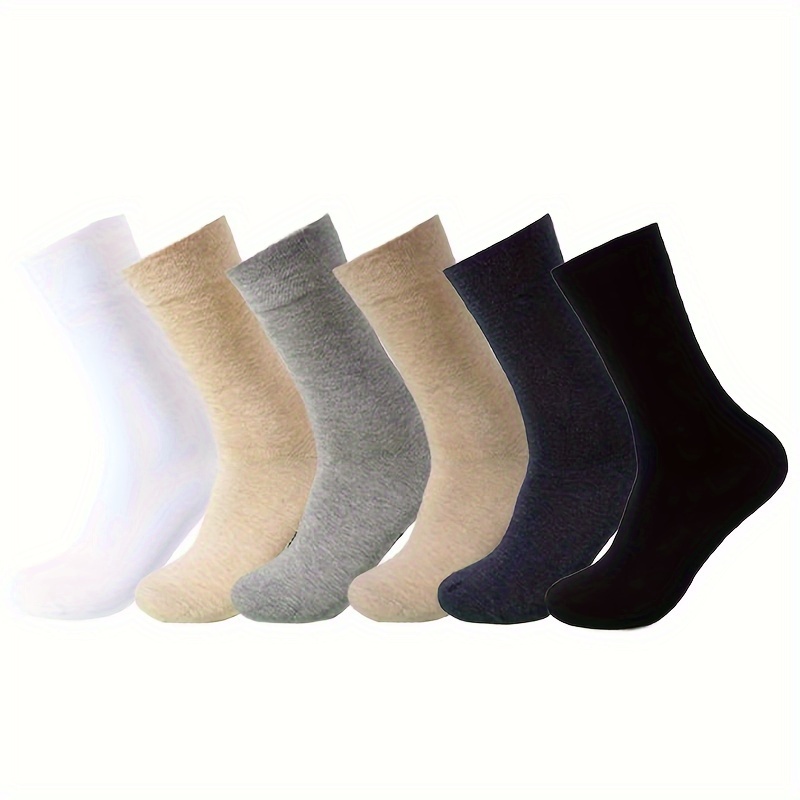 98 cotton solid dress crew socks business casual womens - Temu
