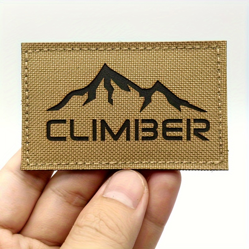 1pc High-visibility Reflective Mountaineering Patches - Hook And Loop Fasteners - Reusable Backpack Hat Stickers, Bag Accessories For Fashionable Personalization