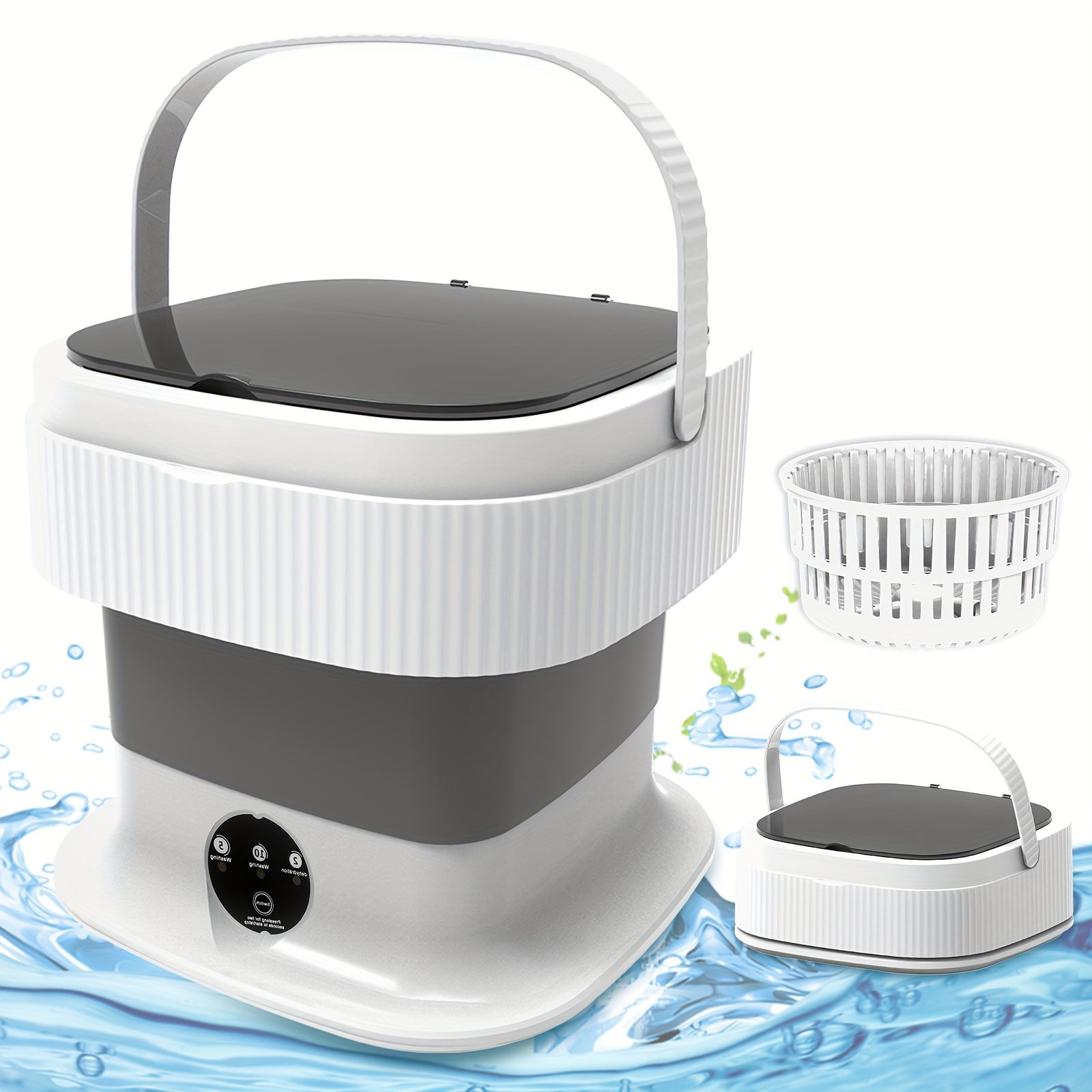 

Washing Machine - Portable Washer For Camping Foldable Mini Washing Machine, Washing Machine For Travel, Baby Clothes, Underwear (ultra-cleaning)