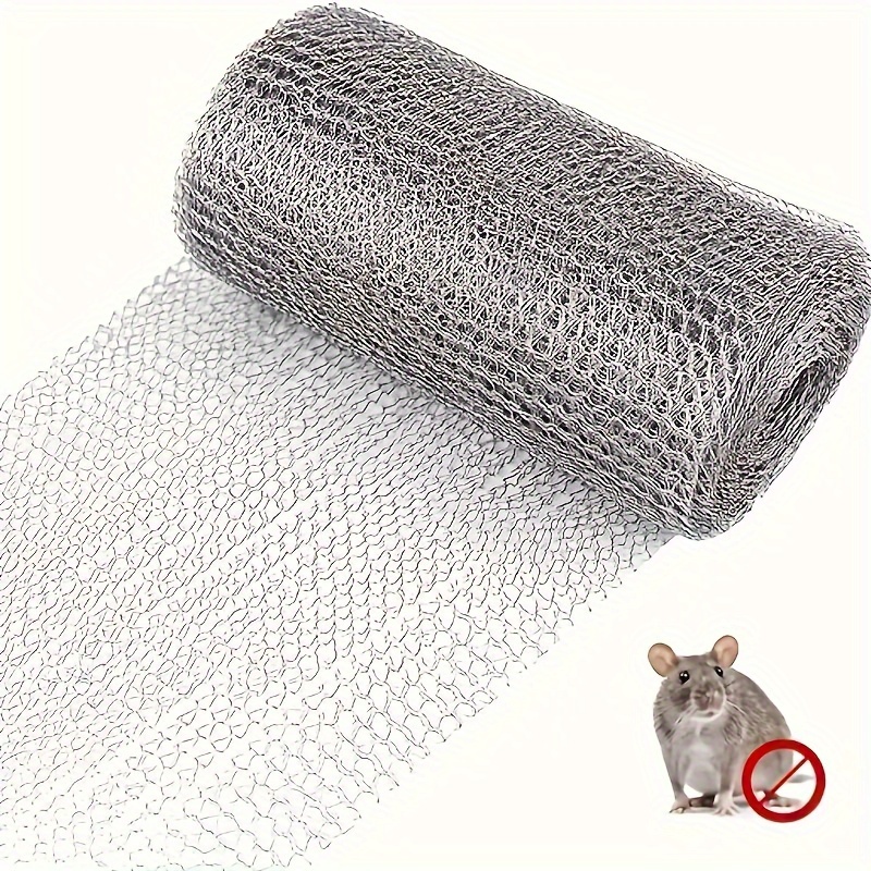 

Stainless Steel Rodent Control Mesh, 5 Inches X 118.11 Inches, Non-rusting, Hole Filler For Garden Protection, Excludes Rodents, Easy Installation - Use Without Electricity