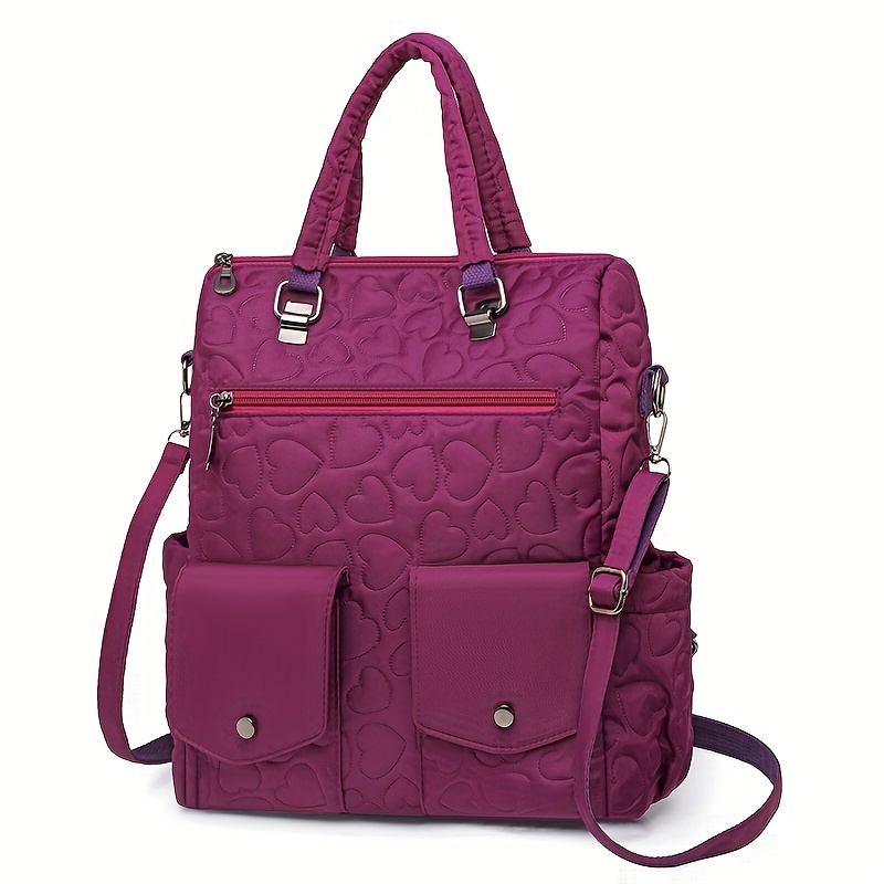 TEMU Retro Women's Backpack With Multiple Wearing Styles