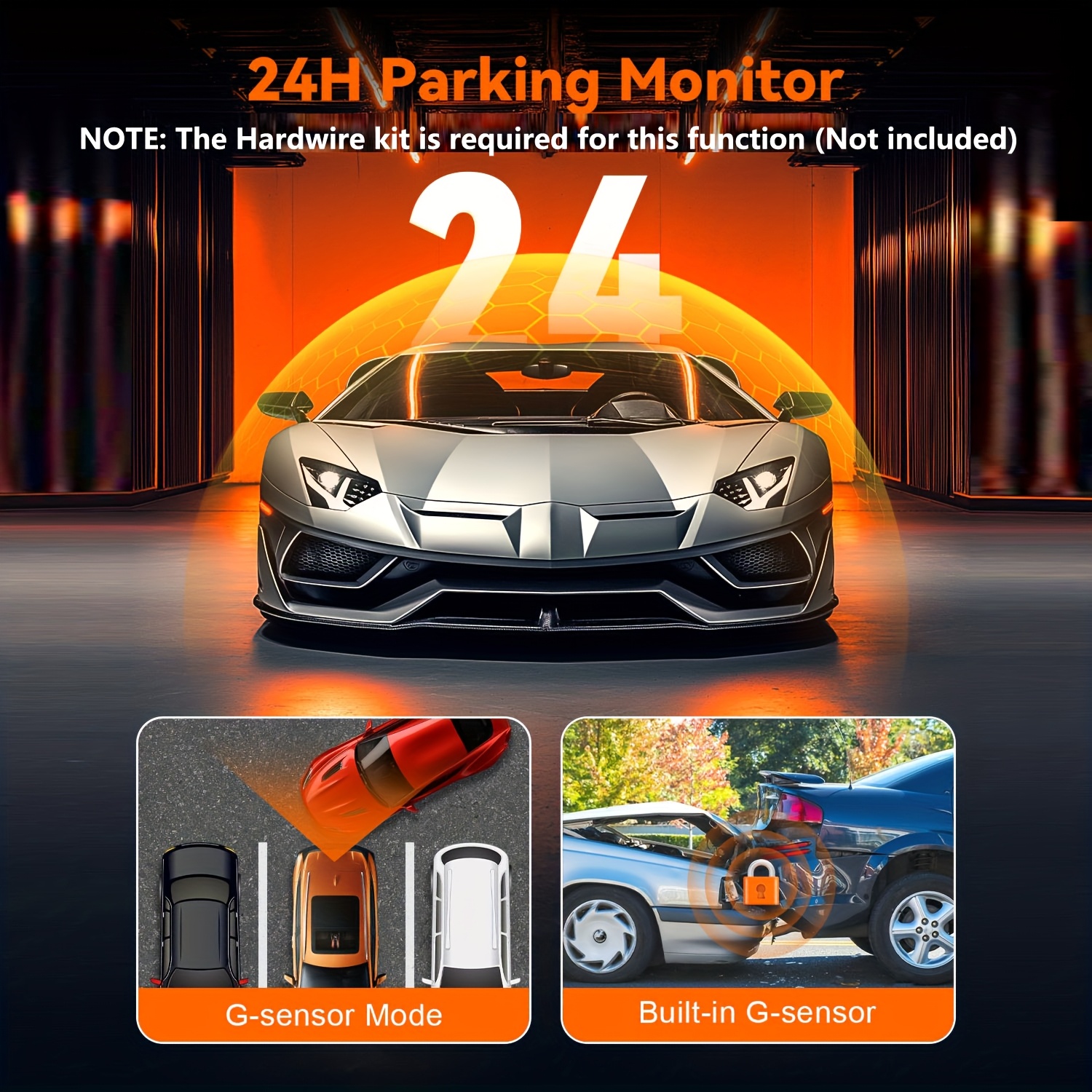 Dash Cam 4K Front, Ultra HD Dash Camera for Cars, 5.0cmIPS Screen Mini Car Camera with APP Control, Built-in Wi-Fi & G-Sensor, 170° Wide Angle, 24H Parking Monitor, Night Vision, WDR, Loop Recording, Support 256GB Card Max (TF Card Not Included)