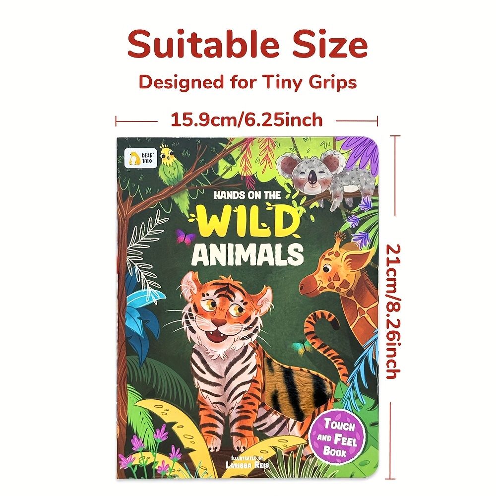 My First Touchy Wild Animals Interactive Touch Book for Youngsters