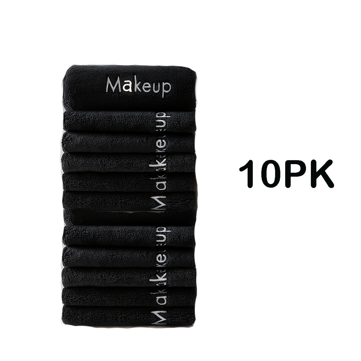 TEMU Makeup Removal Towel - Super Soft Microfiber Coral Fleece, 11.9x11.9 Inches, Gentle & Washable For , Reusable Cloth, Contemporary Design, Makeup