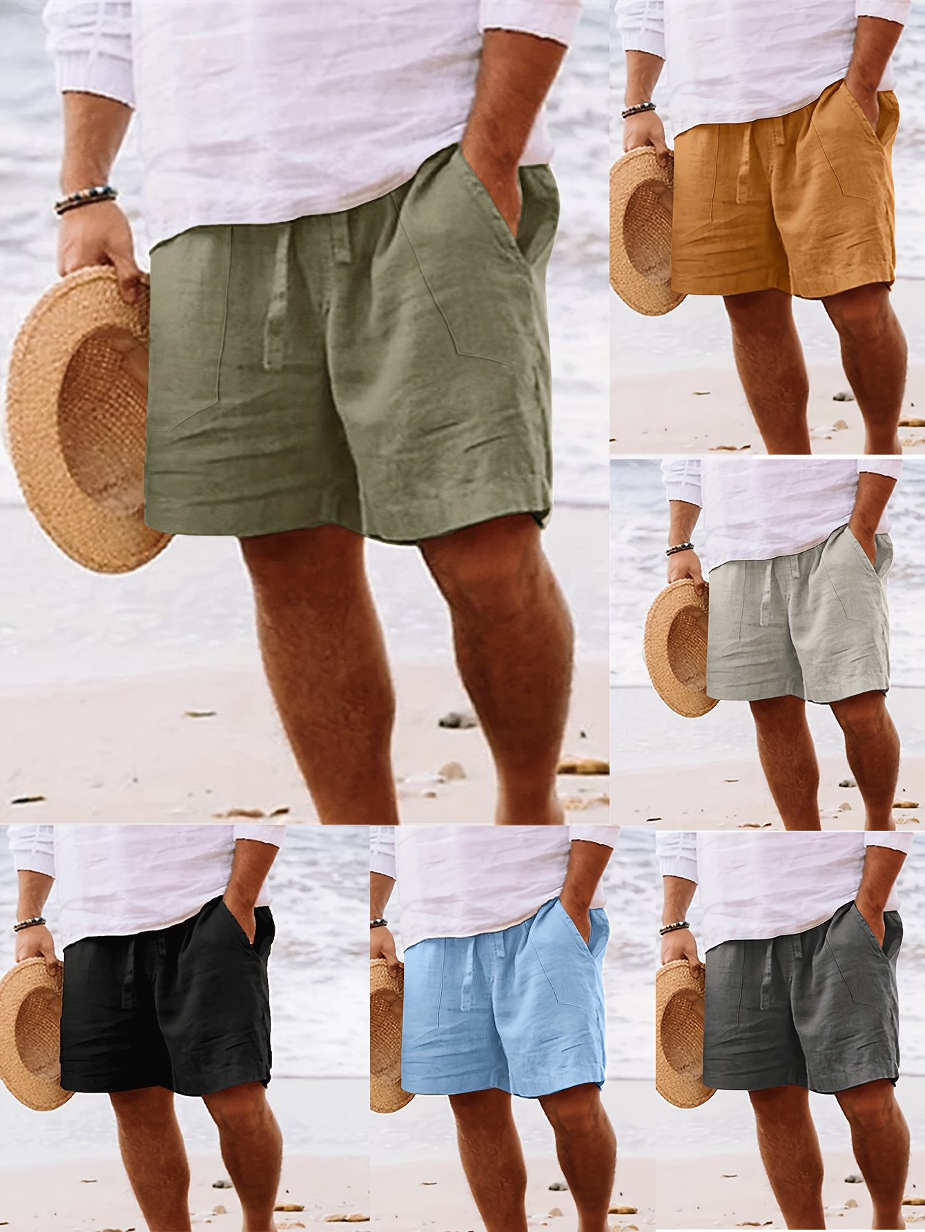 Mens cotton summer shorts on sale