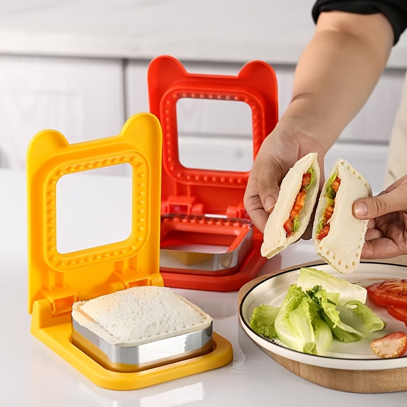 

1pc Multifunctional Stainless Steel Sandwich Cutter, Diy Kitchen Baking Tool For Homemade Bread And , Food-contact Safe