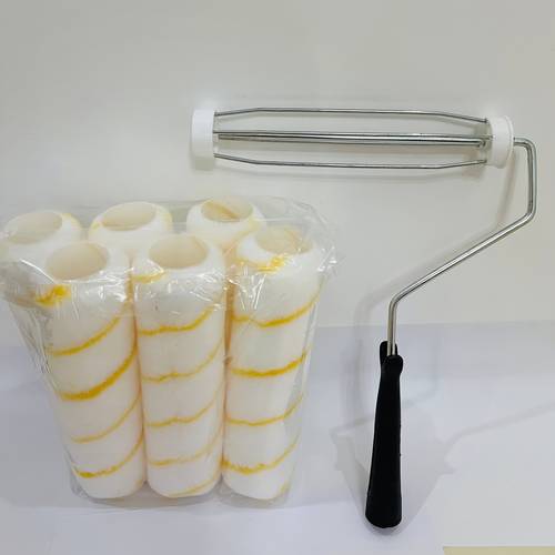 9 inch microfiber paint roller set 6 rollers suitable for wall painting home painting projects wear resistant smooth reusable