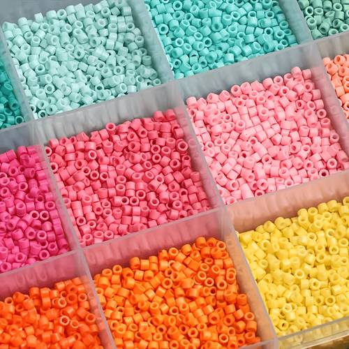9020pcs of 2 5mm colored glass seed beads loose cylindrical spacer beads decorative beads for jewelry making fashion bracelets necklaces and other craft supplies