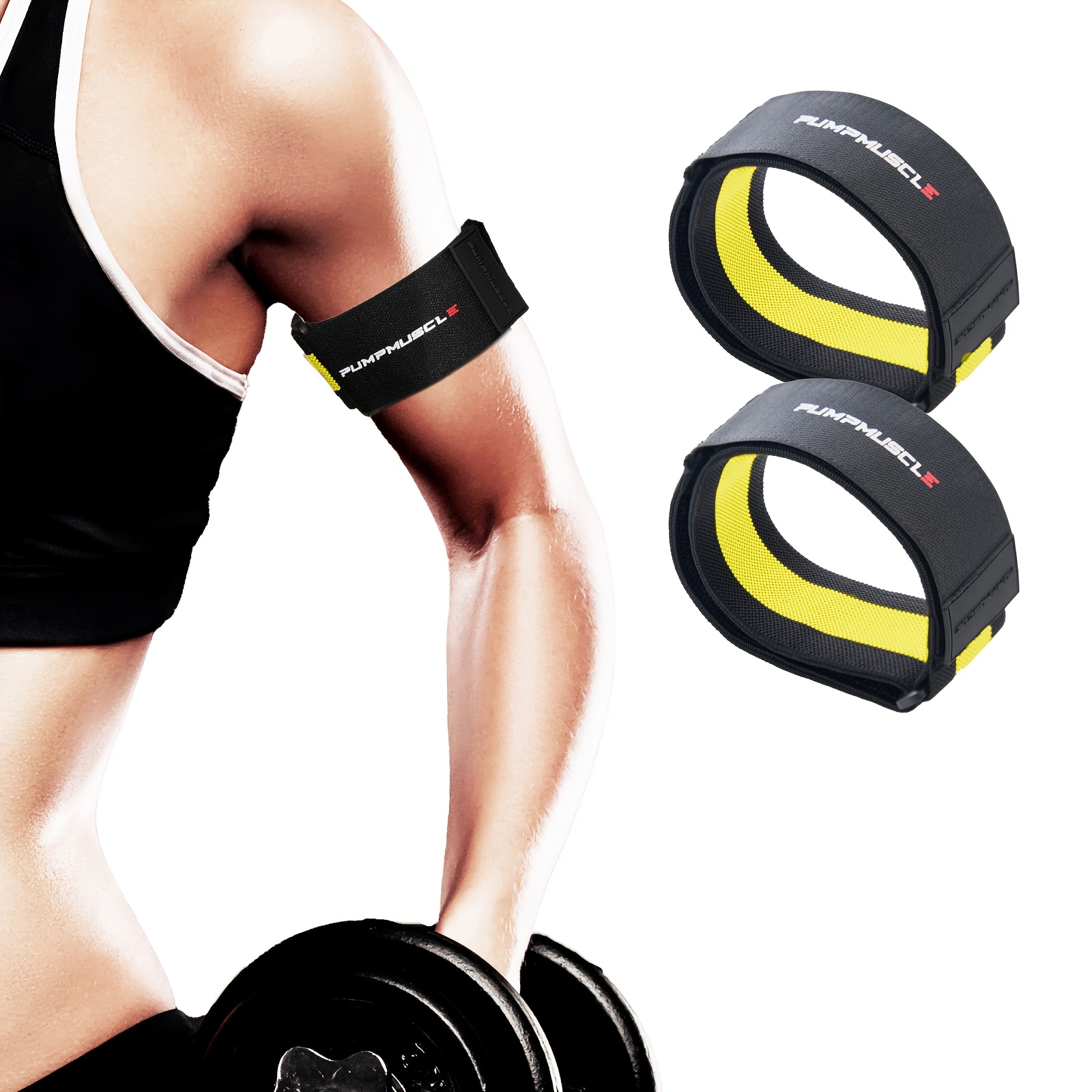 2pcs Adjustable BFR Bands for Muscle Growth & Strength
