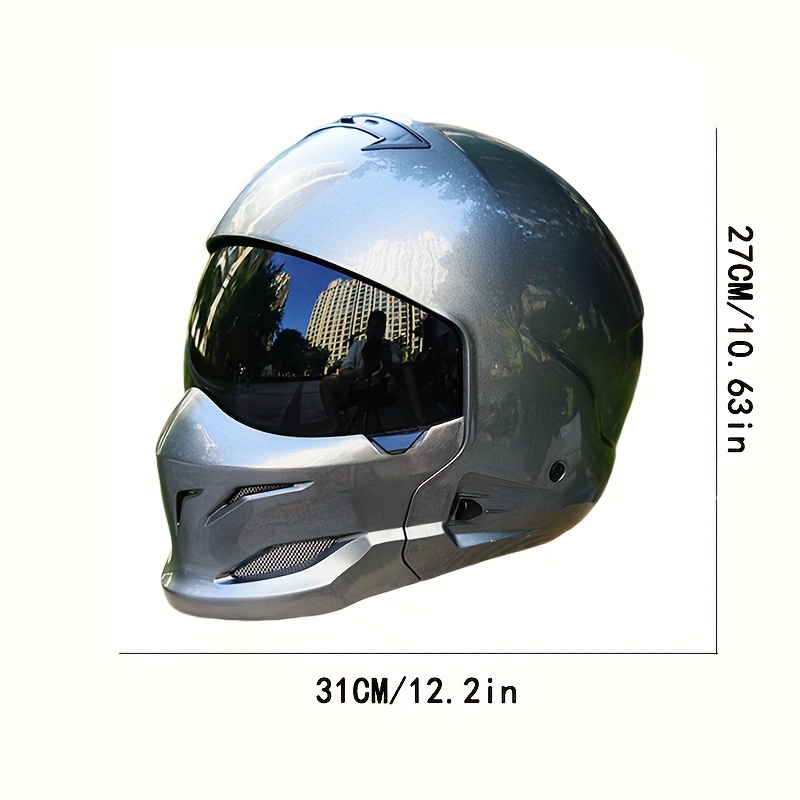 motorcycle helmet gray helmet modular helmet 856 - Temu Oman