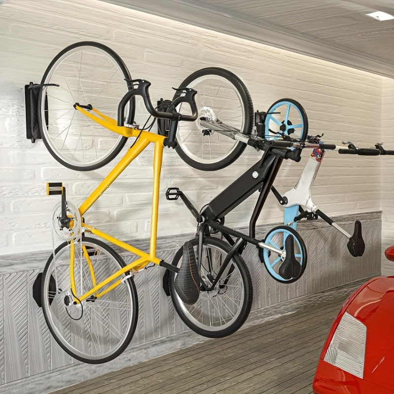 

Space-saving Swivel Bike Wall Mount - Sturdy Metal Garage Hanger, Holds Up To 66 Lbs