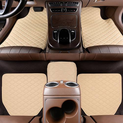 5pcs floor mats diamond patterned all weather universal fit for sedans trucks suvs non slip easy to clean durable interior protection