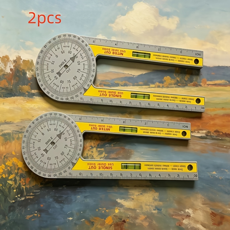360 rotating   multi angle measuring protractor   angle finder for woodworking carpentry and cutting trimming suitable for table saws baseboard cutting corner measurement and home renovation   in 1pc or 2pcs