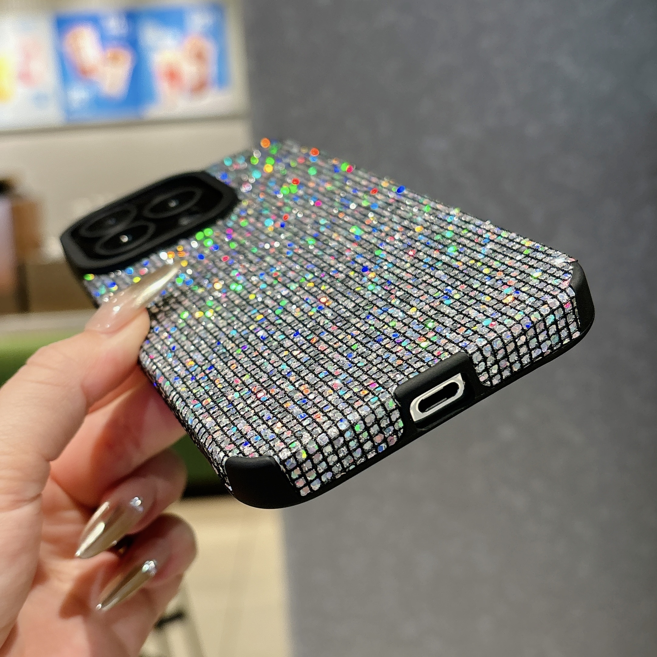 

For 11/12/13/14/15 /11pro /11promax /12pro/12promax/13pro/14pro/14promax /15/15pro/15plsu/14plus/15promax Luxury Glitter Phone Case, Pattern, Stylish Tpu Phone Case