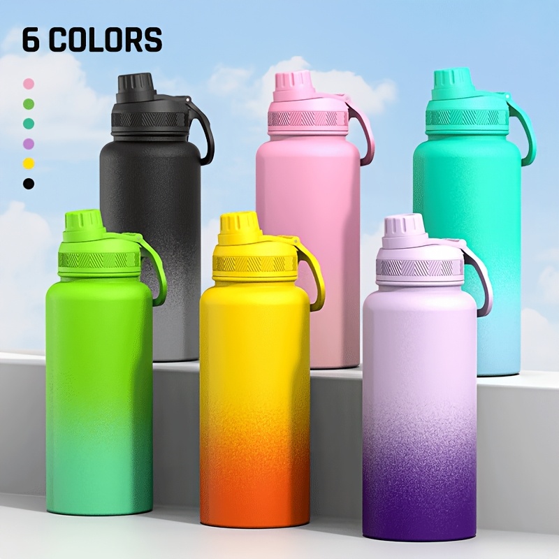 Stainless Steel DEARART 16oz Blue Water Bottle Small Bottle With