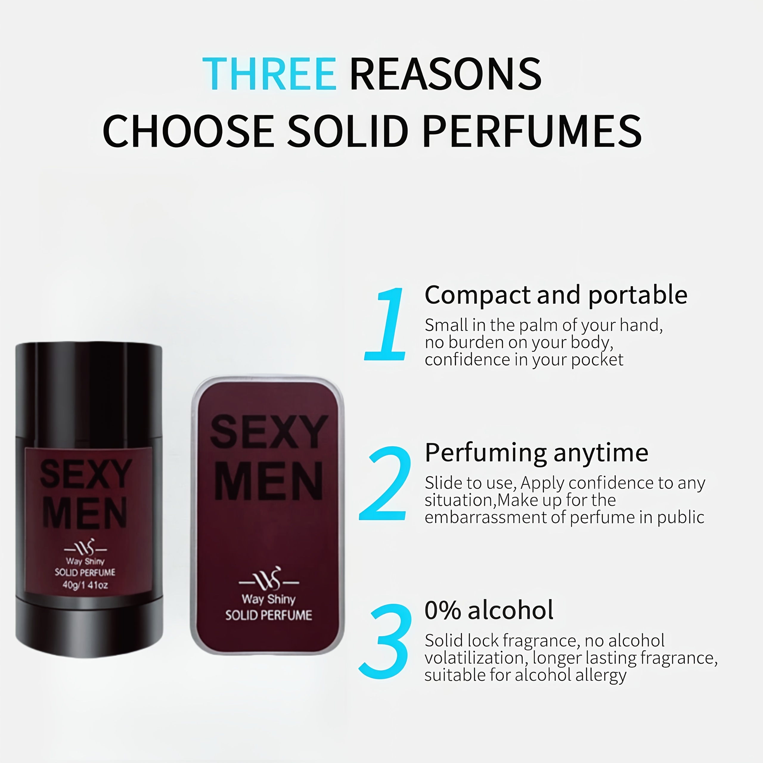 QXG21 Men'S Solid Perfume Features a Refreshing Oriental Woody Scent, Long-Lasting Fragrance, Ideal for Gentlemen, Perfect for Dates And Sports.