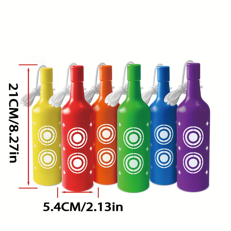 E-shop Lebendige Farben Flaschen-Zielscheiben-Set! 6-teiliges Set, langlebig bruchsicher, schnell reagierende Zielscheiben aus ABS-Material, geeignet