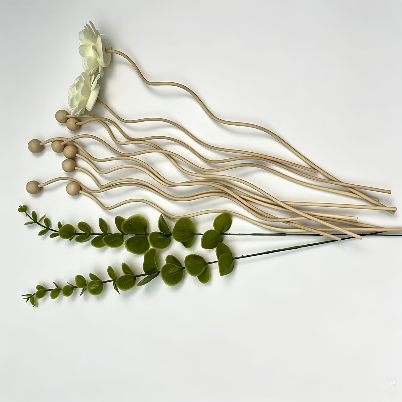 TEMU Difusor de Varillas de Sauce Natural, Flores Secas, Varita de sin , Adecuado para , Escritorio, Arreglos Florales, Adiciones de