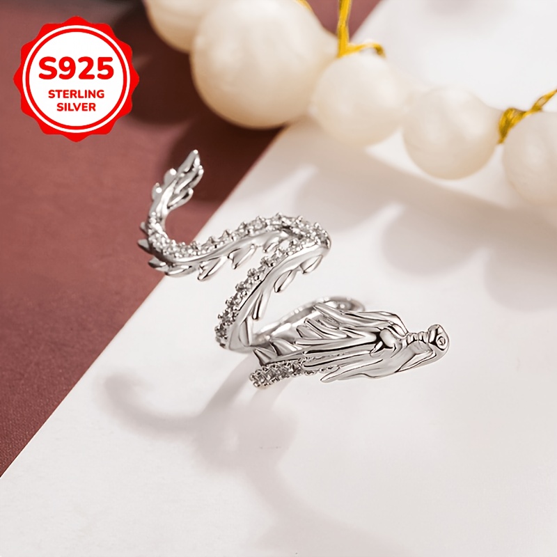 925 Silver Dragon-Shaped Ear Clip Without Piercing