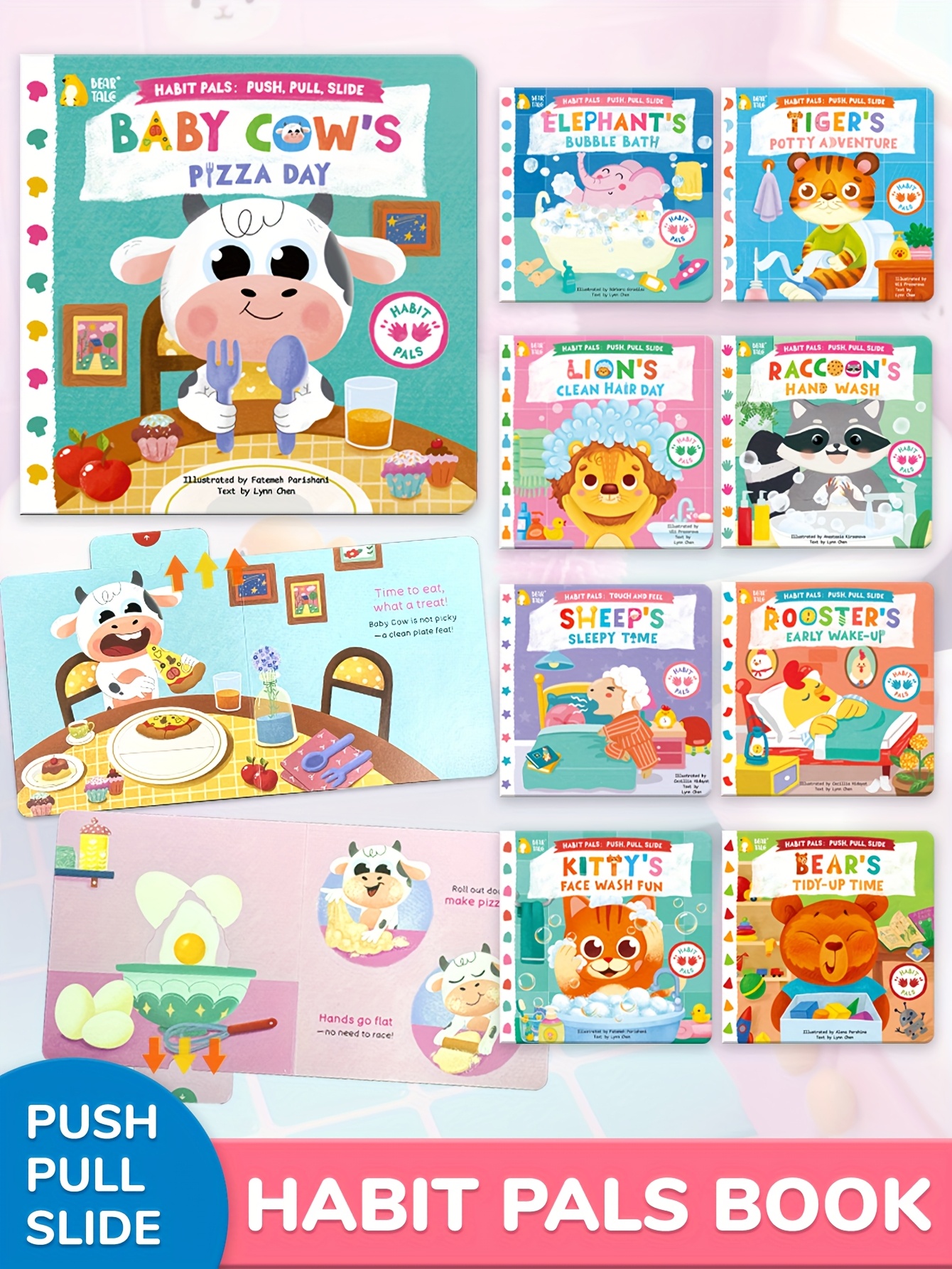 A Busy Book for Babies Featuring Lift-The-Flap Elements, This Interactive Sensory Book Promotes Cleanliness And Daily Routines. It Supports Early English Learning And Encourages Good Behavior in Children, Enhancing Their Independence. These Fun Mechanical Books Also Develop Hands-On Skills, Making Them Perfect Gifts for Christmas And Birthdays, with Engaging Push And Pull Activities.