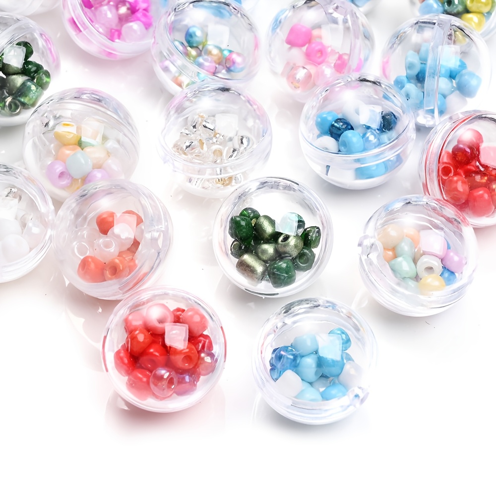 

5pcs Beadlicious Acrylic Bead Assortment - 20mm Spherical Spacer Beads For , Charm Bracelets, Necklaces, Phone Chains, Keychains - Craft