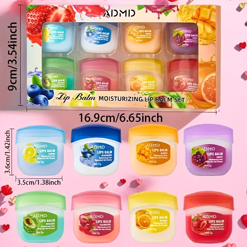 7g 8pcs moisturizing lip mask set box moisturizing and     for lips keeping moisture all day   attractive lips suitable for valentines day gifts christmas and new year gifts and party gifts   in autumn and winter