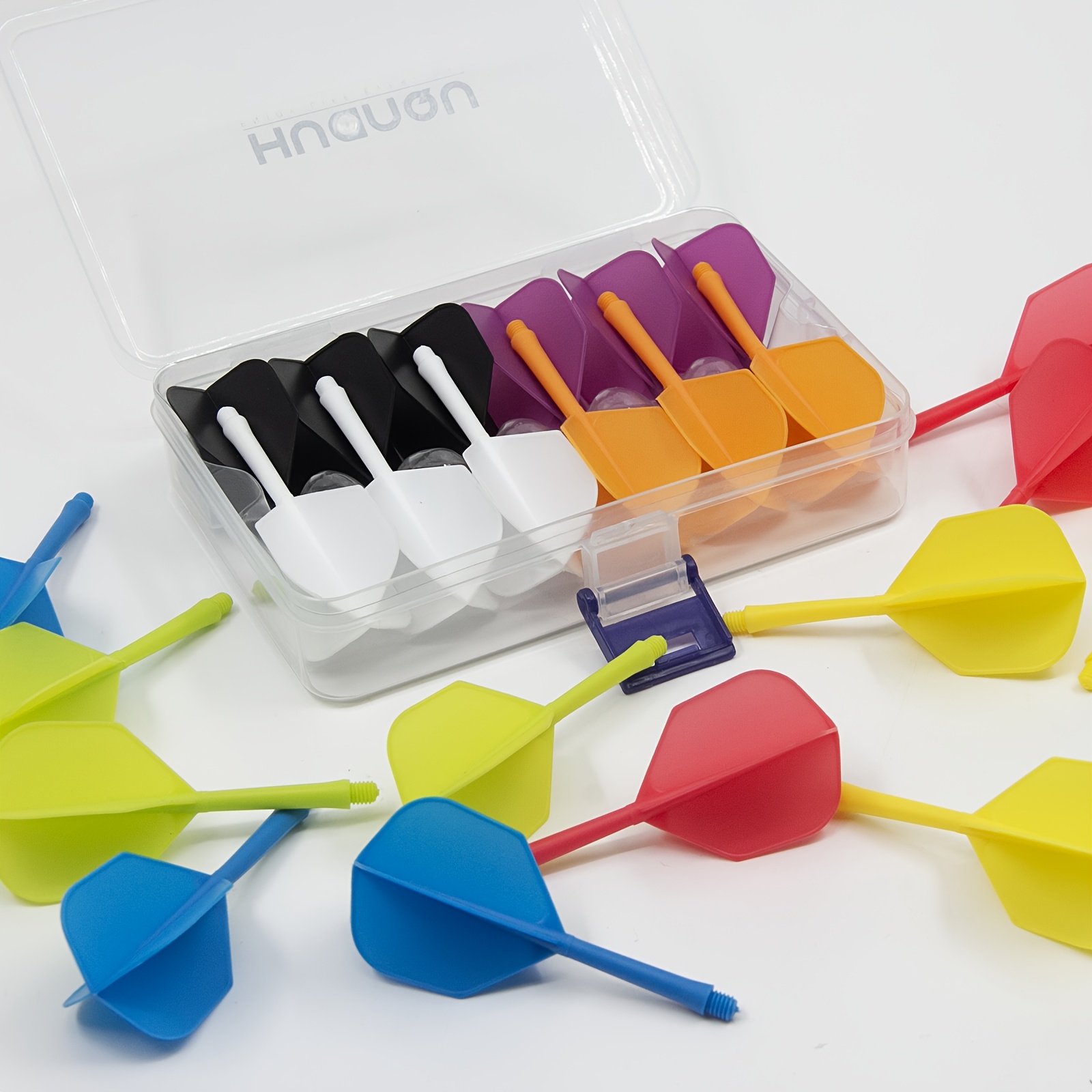 24pcs Integrated Dart Tail Fins and Barrels