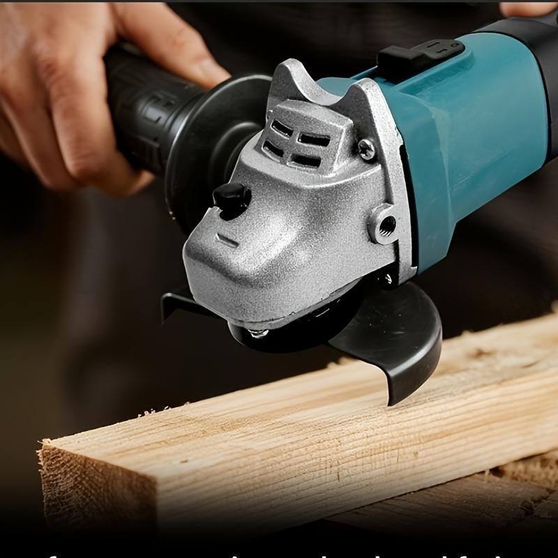 11,43 cm Zware Elektrische Haakse Slijper met Slijpschijf & Sleutel