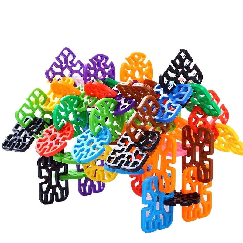 68pcs/136pcs Bagged Geometric Snowflake Pegs