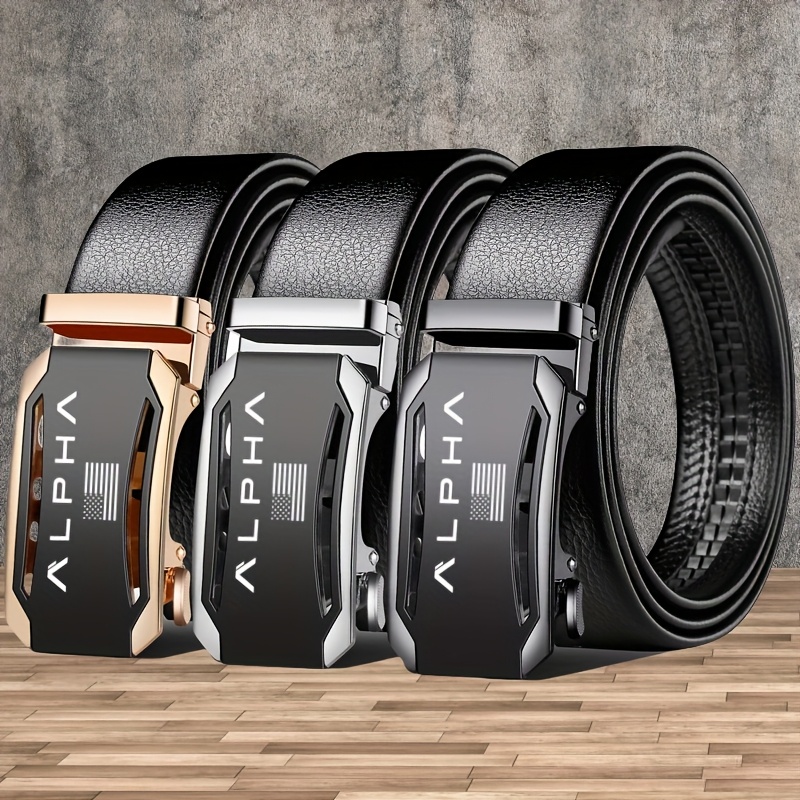 American Flag Pattern Belt with Alloy Buckle