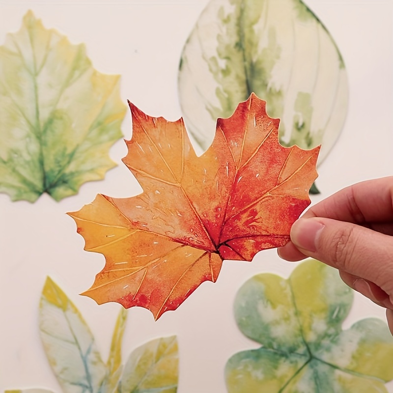 

30pcs Artistic Maple Leaf Postcards - Matte Finish, Perfect For Daily Office Use & Special Occasions