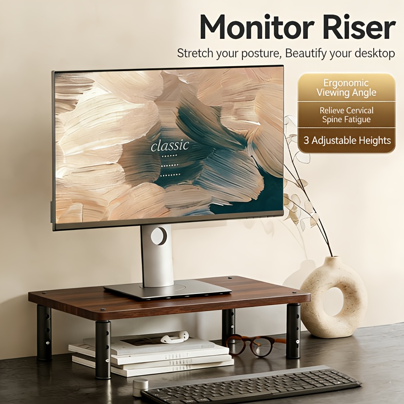 desk shelf monitor riser sold on Temu United States