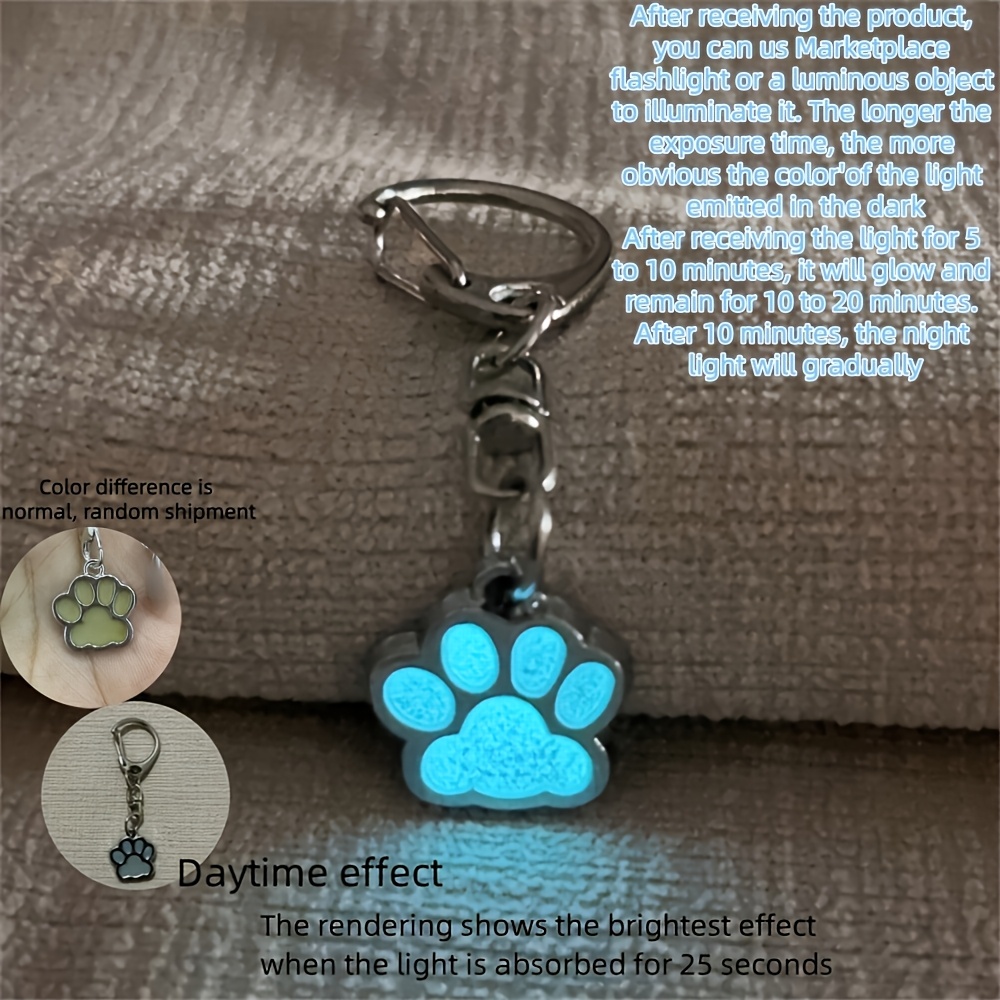 TEMU Portachiavi a forma di di cane con luce notturna , casuale sotto solare, per regali da donna, articolo per regali per dei cani