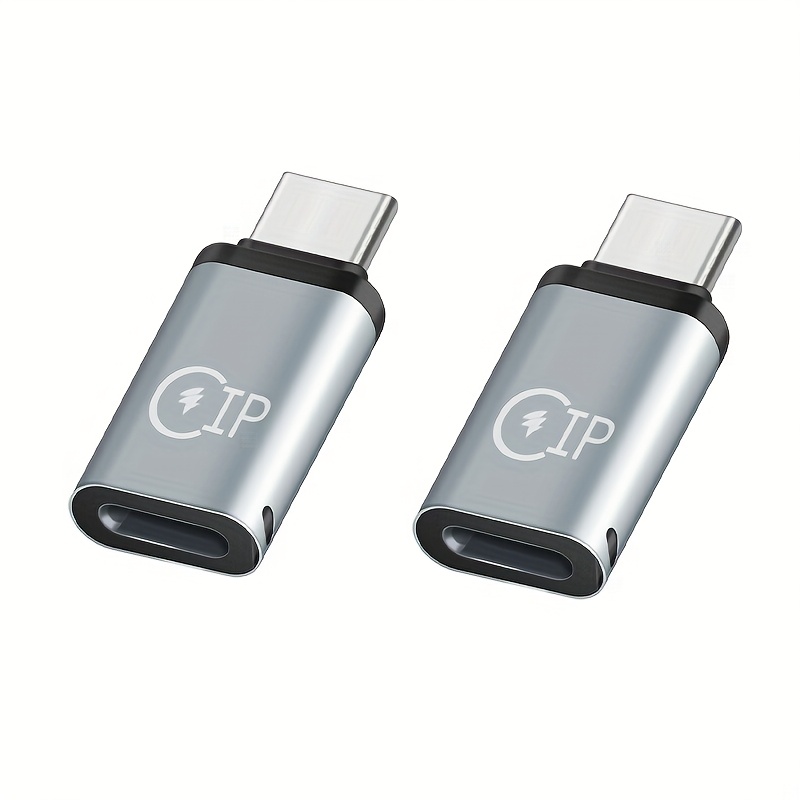 2pcs/set For Iphone/ipad Charging And Data Transfer Adapter For Iphone Port To Type-c Port, Cell Phone Otg Adapter